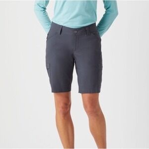 Duluth Trading Co Womens Dry On The Fly Shorts SZ 18 Ink Cargo Hiking 10" NWOT‎